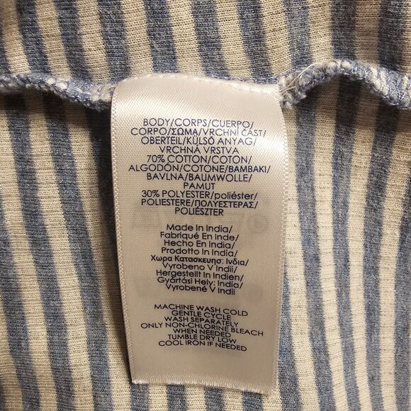 Chaps Womens Thermal Hoodie, 2X, Blue - Picture 11 of 12